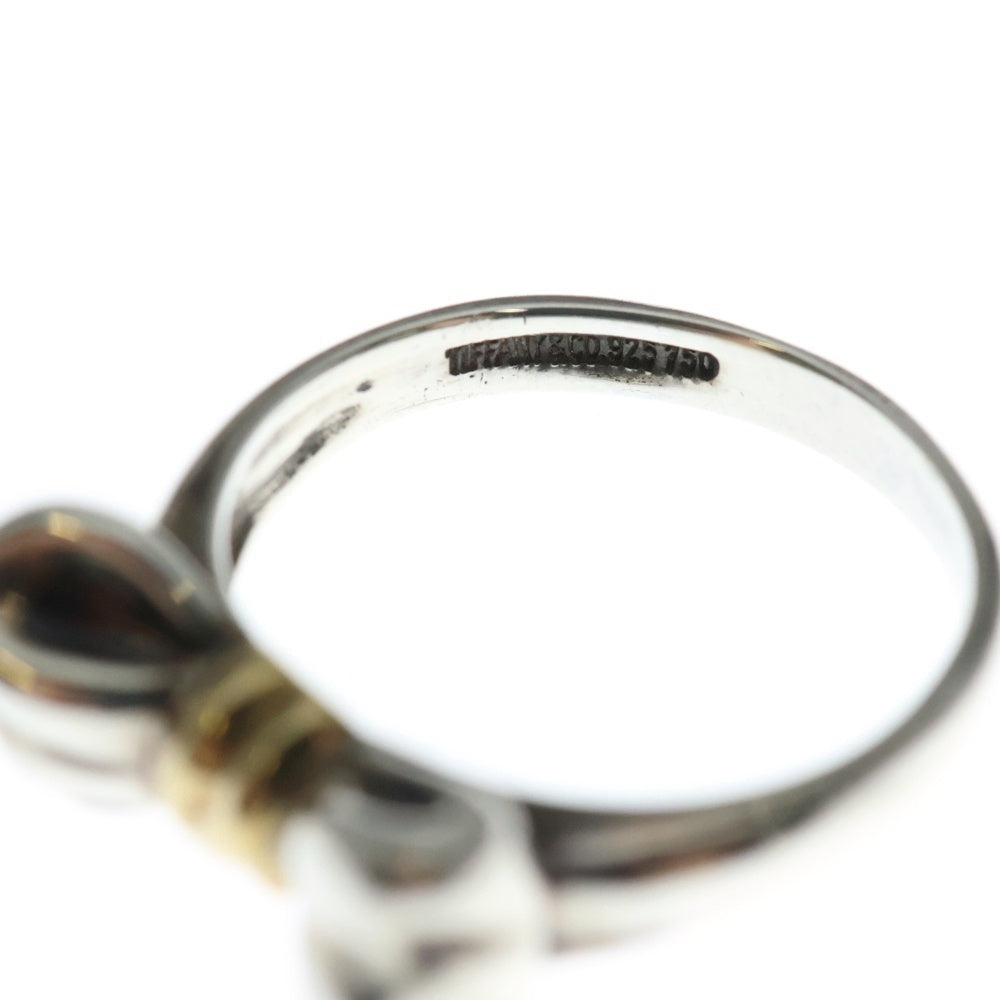 TIFFANY & Co.(ティファニー) リボンリング 指輪 シルバー×ゴールド 925/750 4.1g レディース