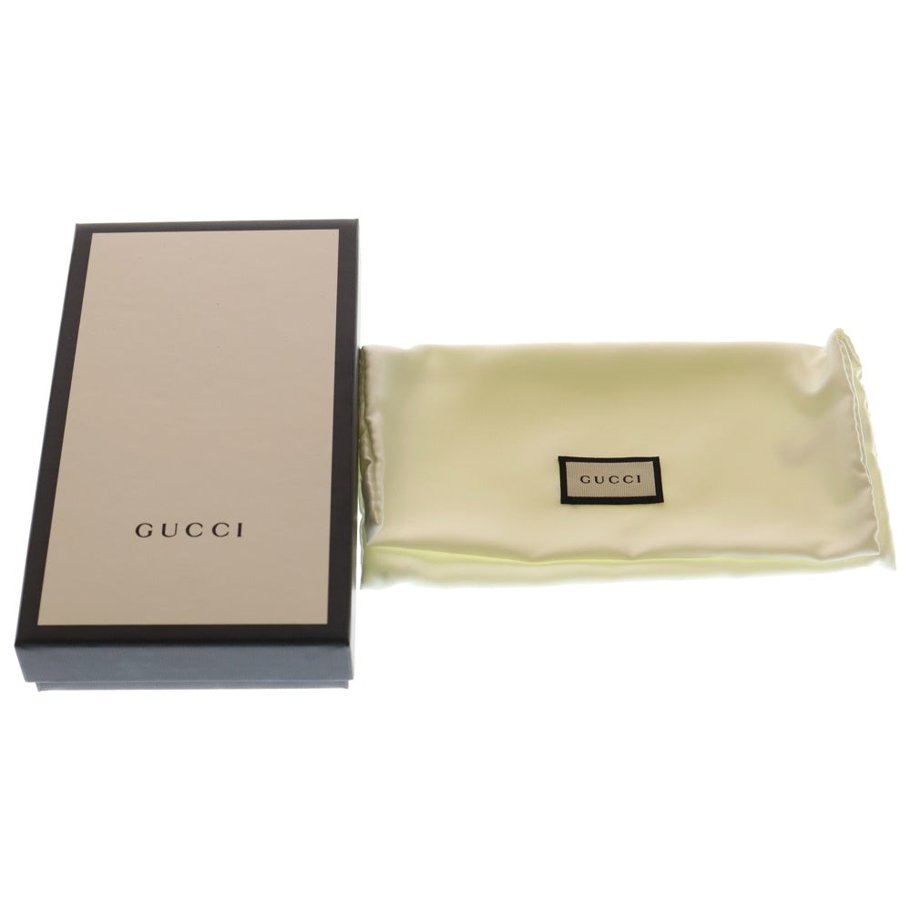 GUCCI(グッチ) マイクログッチシマ 長財布 ロングウォレット カードケース ブラック レザー 449245 レディース