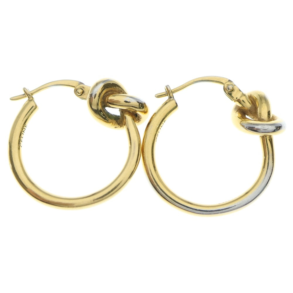 CELINE(セリーヌ) ノットスモール フープピアス GP ゴールド 5.5g