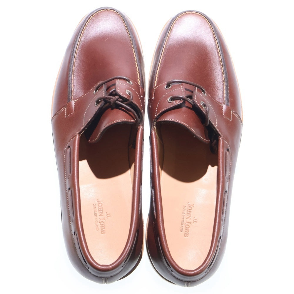 JOHN LOBB(ジョンロブ) LIVONIA リヴォニア レザー レースアップ ローカットシューズ ローファー ブラウン
