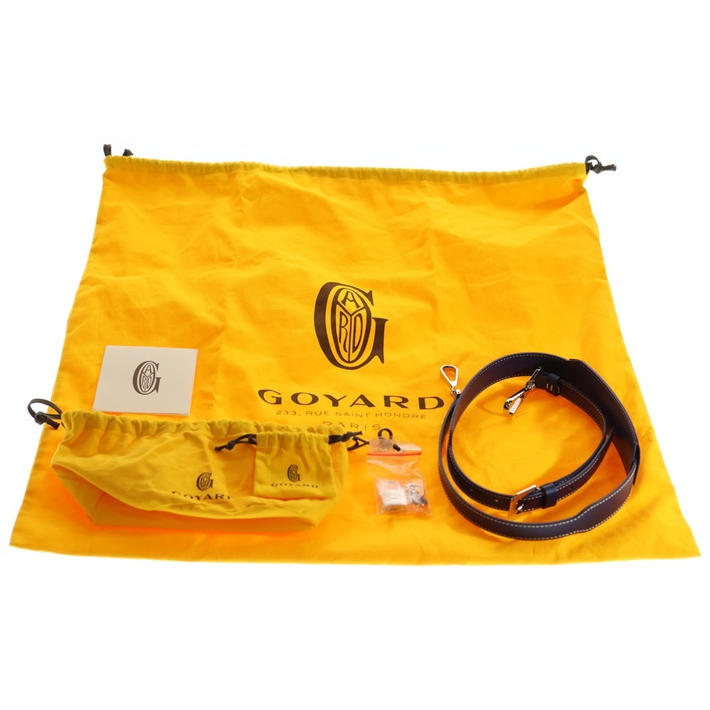 GOYARD(ゴヤール) クロワジュール 50 ネイビーブルー PVC×レザー ボストンバッグ レディース