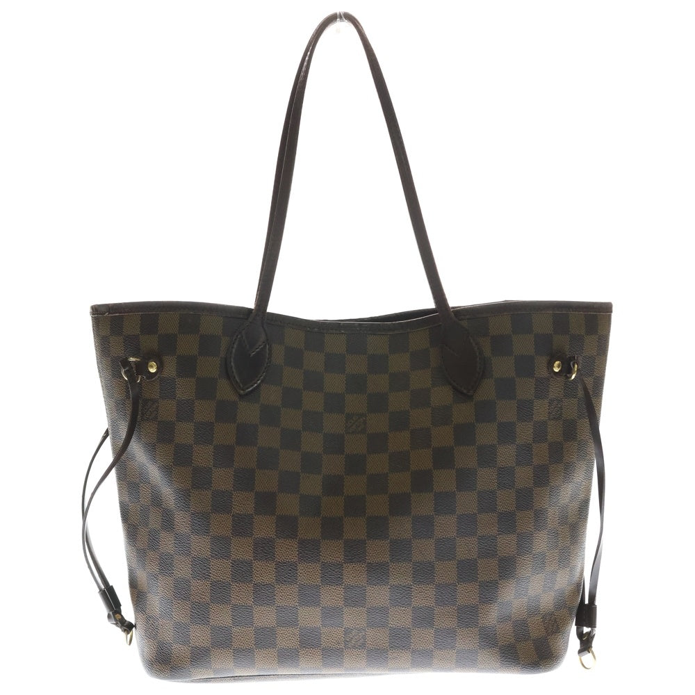 LOUIS VUITTON(ルイヴィトン) ダミエ ネヴァーフルMM トートバッグ ハンドバッグ レザー×PVC ブラウン N51105 ゴールド金具 レディース