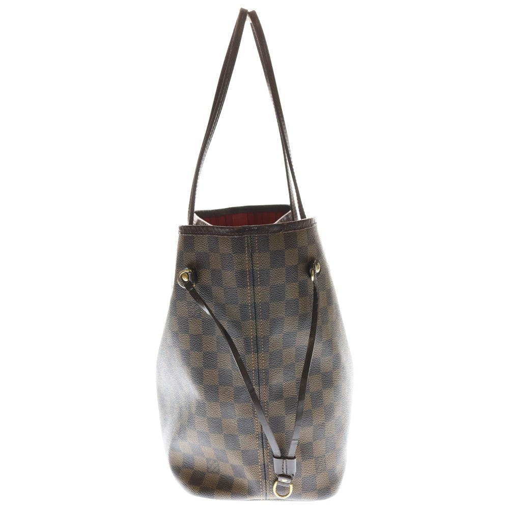 LOUIS VUITTON(ルイヴィトン) ダミエ ネヴァーフルMM トートバッグ ハンドバッグ レザー×PVC ブラウン N51105 ゴールド金具 レディース