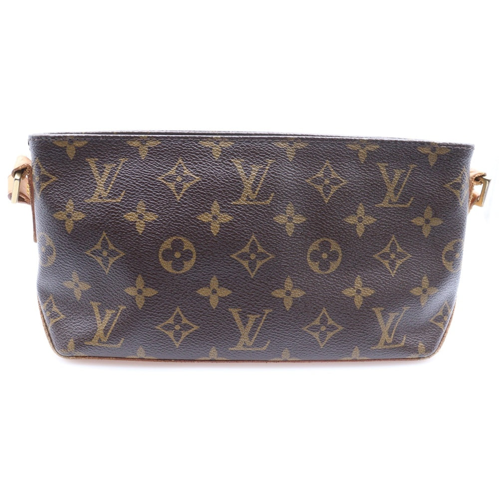 LOUIS VUITTON(ルイヴィトン) モノグラム トロター ショルダーバッグ ミニバッグ ブラウン レザー×PVC M51240 ゴールド金具