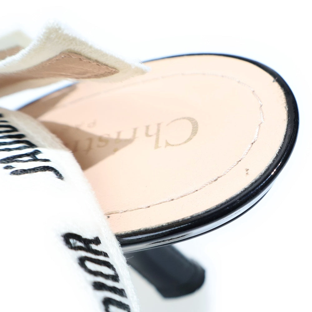 Christian Dior(クリスチャンディオール) J'ADIOR ジャディオール パテントレザー スリングバック ヒール パンプス シューズ ブラック レディース