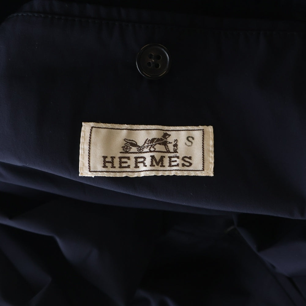 HERMES(エルメス) ナイロンシングルテーラードジャケット ネイビー 41-5507