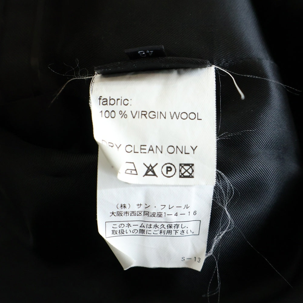 RAF SIMONS(ラフシモンズ) 07AW ウールシングルテーラードジャケット ブラック