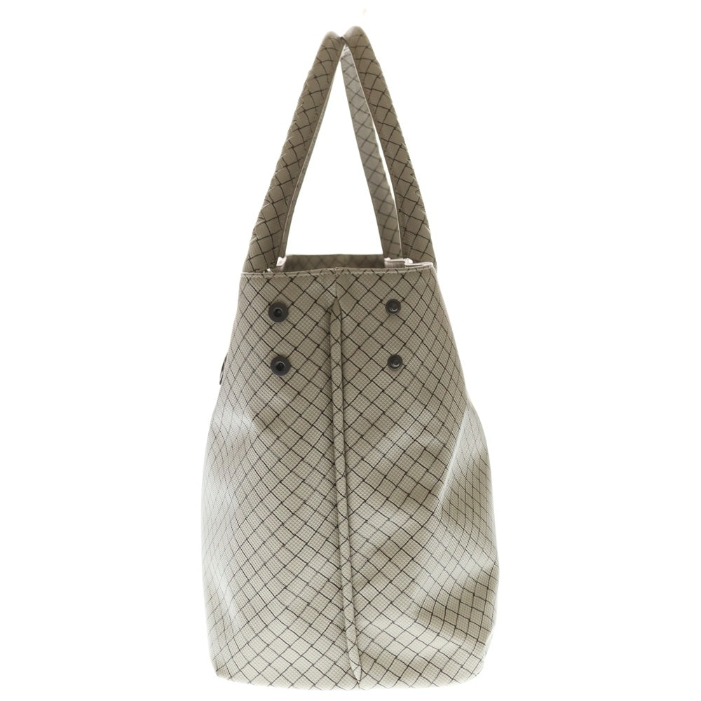 BOTTEGA VENETA(ボッテガヴェネタ) マルコポーロ トートバッグ ハンドバッグ グレージュ×ブラウン PVC×レザー レディース