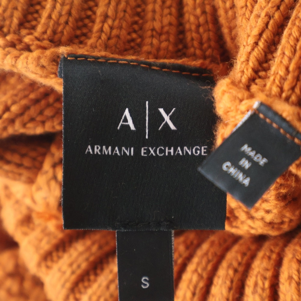 Armani Exchange(アルマーニ エクスチェンジ) タートルニットセーター オレンジ レディース