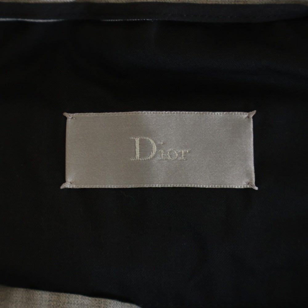 Christian Dior(クリスチャンディオール) ウール スラックスパンツ グレー 441B55A3675