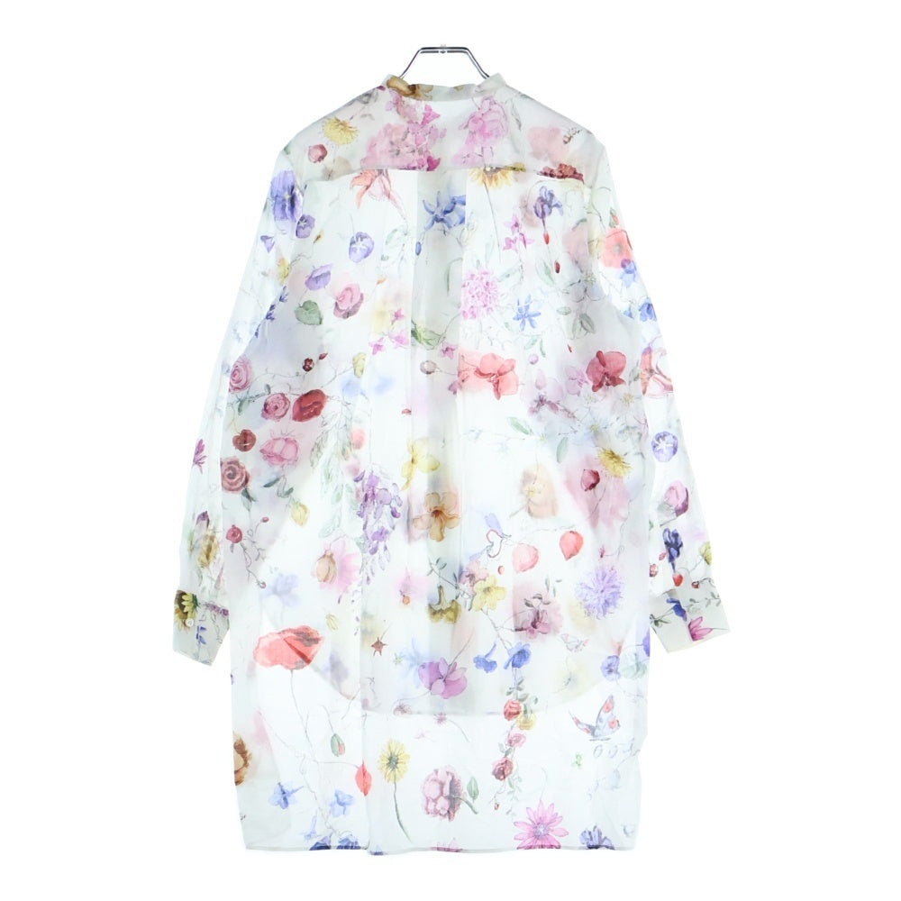 Christian Dior(クリスチャンディオール) ボタニカル柄 長袖シャツ ホワイト/ピンク レディース 351B54A3763