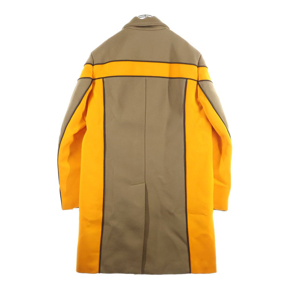 PRADA(プラダ) 23AW チェスターコート ブラウン/オレンジ SGC332 レディース
