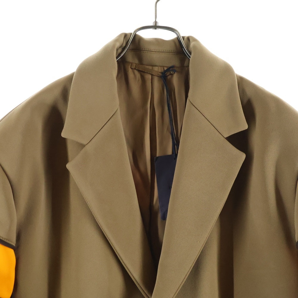 PRADA(プラダ) 23AW チェスターコート ブラウン/オレンジ SGC332 レディース