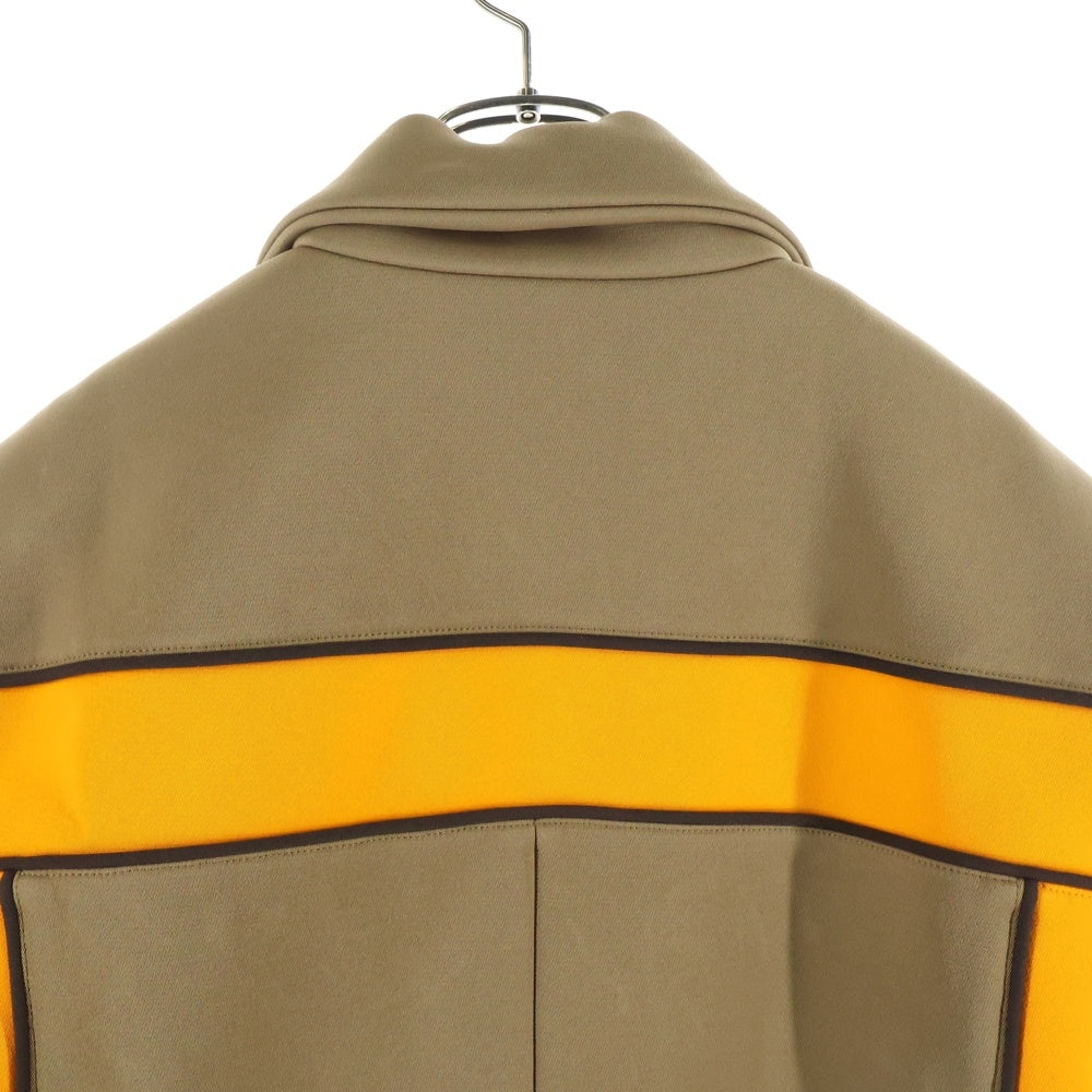 【PRADA MILANO】モヘア混 シャギーコート サイズ38 イタリア製 PRADA(プラダ) 23AW チェスターコート ブラウン/オレンジ SGC332