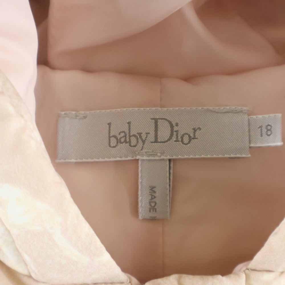 Christian Dior(クリスチャンディオール) BABY DIOR トワルドジュイ総柄 ダウン スナップボタン ロンパース ピンク キッズ 2SBM31OVSA