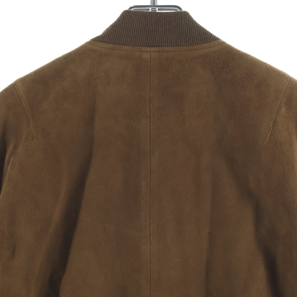 POLO RALPH LAUREN(ポロラルフローレン) スウェードレザー ジップアップ ボンバー ジャケット ブルゾン ブラウン