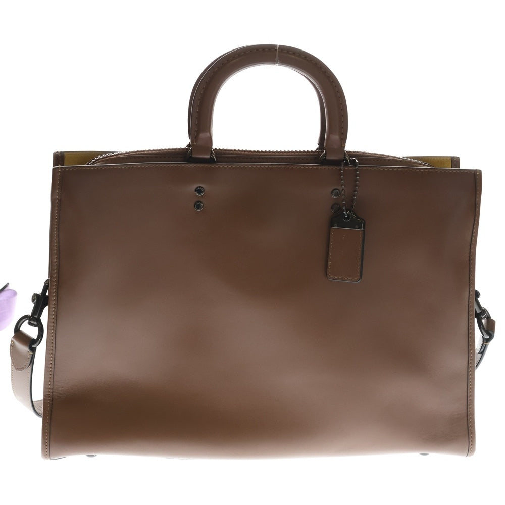 COACH(コーチ) ローグ レザービジネスバッグ ショルダーバッグ ブラウン