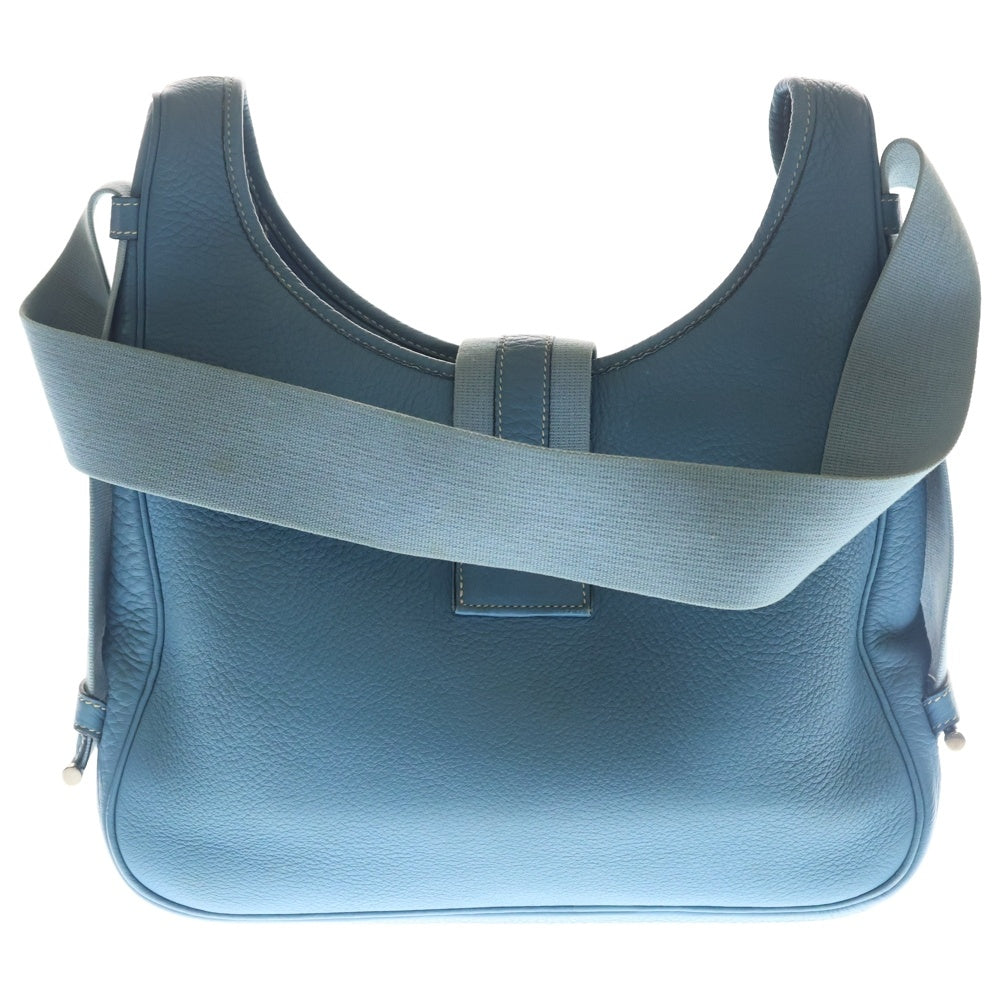 HERMES(エルメス) サコ31 ブルージーン トリヨンクレマンス シルバー金具 ショルダーバッグ □A刻印 レディース