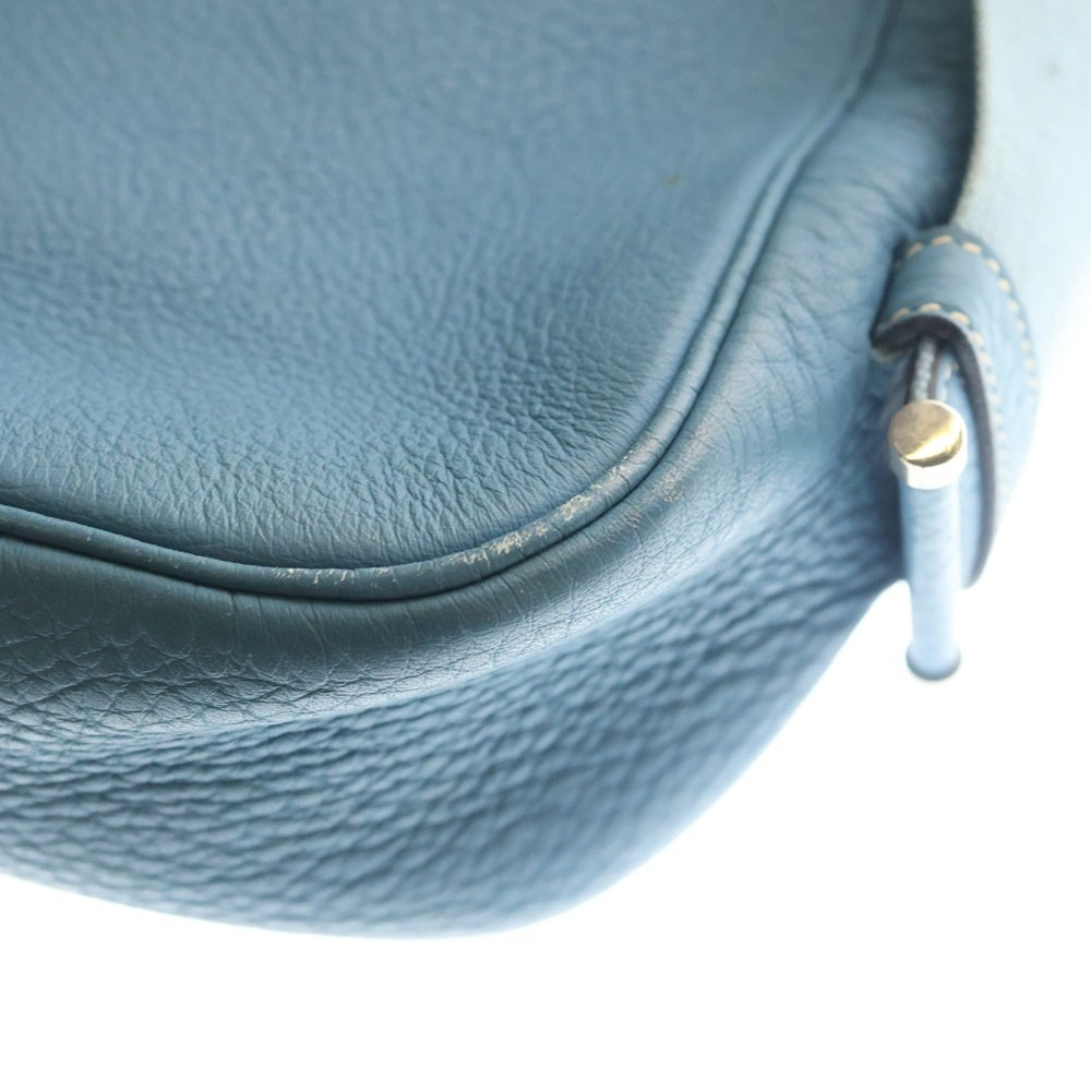 HERMES(エルメス) サコ31 ブルージーン トリヨンクレマンス シルバー金具 ショルダーバッグ □A刻印 レディース