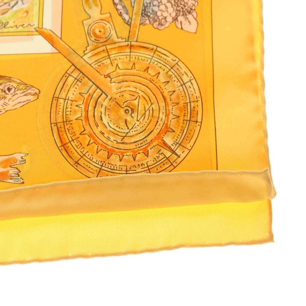 HERMES(エルメス) カレ90 カナダ インディアン シルク シルクスカーフ イエロー レディース