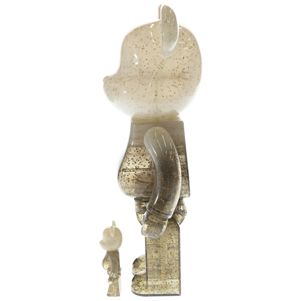 MEDICOM TOY(メディコムトイ) BE@RBRICK ×MFC STORE 5th Anniversary 100% & 400% ベアブリック フィギュア 人形 ホワイト/ゴールド