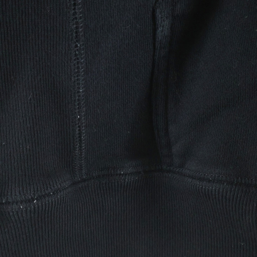 THE BLACK EYE PATCH(ブラックアイパッチ) ロゴ パーカー ブラック コットン #L