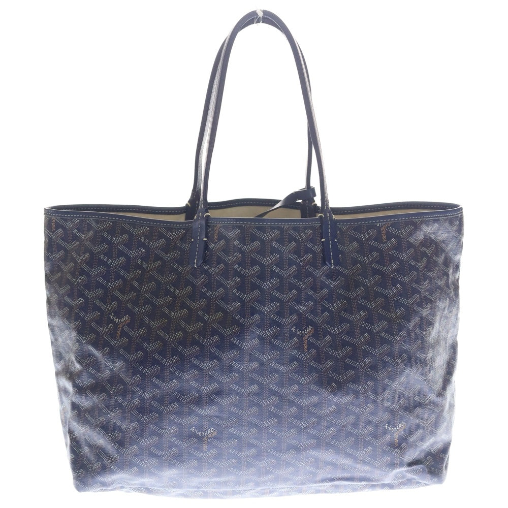 GOYARD(ゴヤール) サンルイPM トートバッグ ハンドバッグ ネイビー ブルー レザー