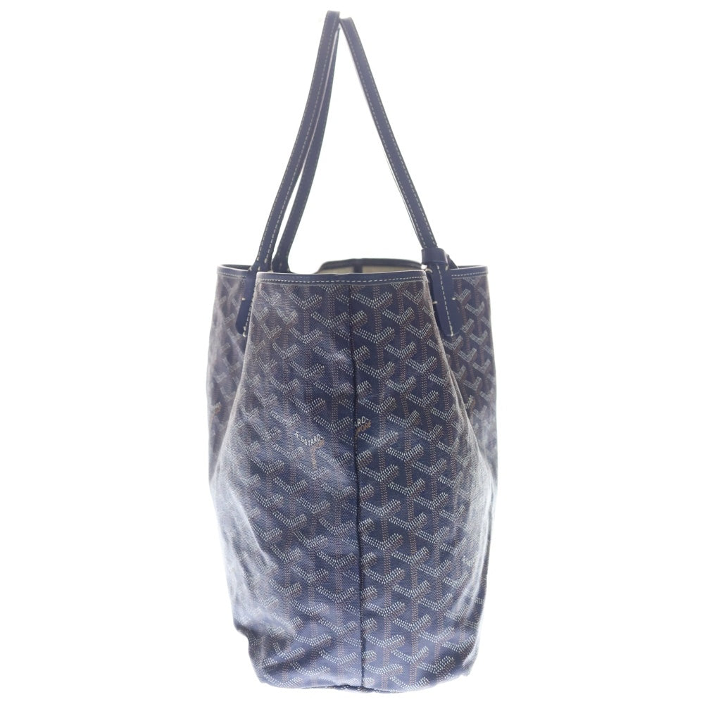 GOYARD(ゴヤール) サンルイPM トートバッグ ハンドバッグ ネイビー ブルー レザー