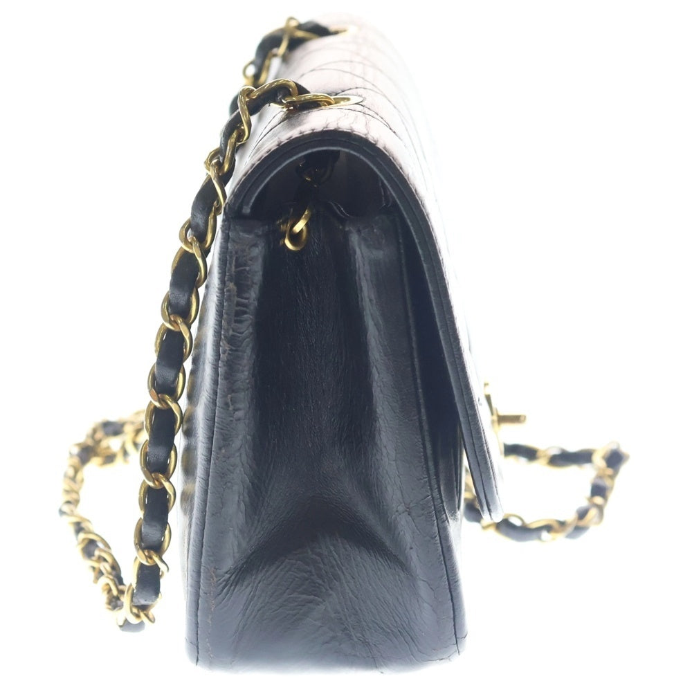 CHANEL(シャネル) ダイアナ22 チェーンショルダーバッグ ラムスキン ブラック ゴールド金具 レディース