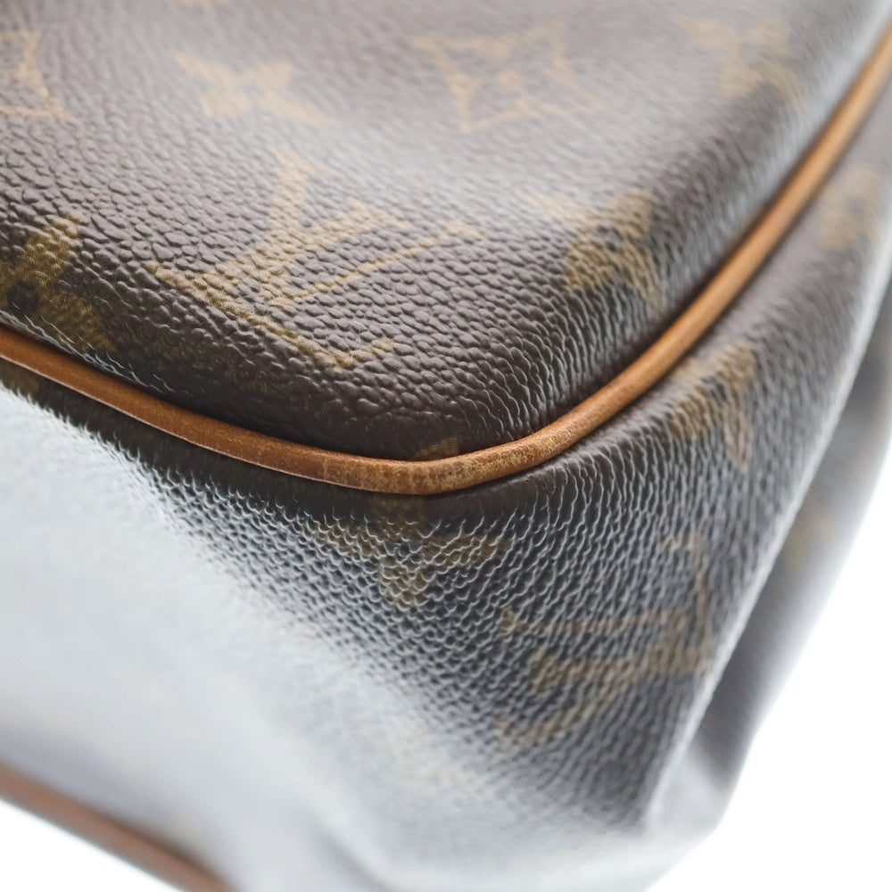 LOUIS VUITTON(ルイヴィトン) バティニョールオリゾンタル モノグラム PVC レザー トートバッグ ゴールド金具 ブラウン M51154 レディース
