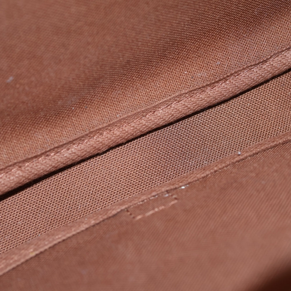 LOUIS VUITTON(ルイヴィトン) モノグラム ソミュール30 ショルダーバッグ ブラウン レザー×PVC M42256 ゴールド金具 レディース