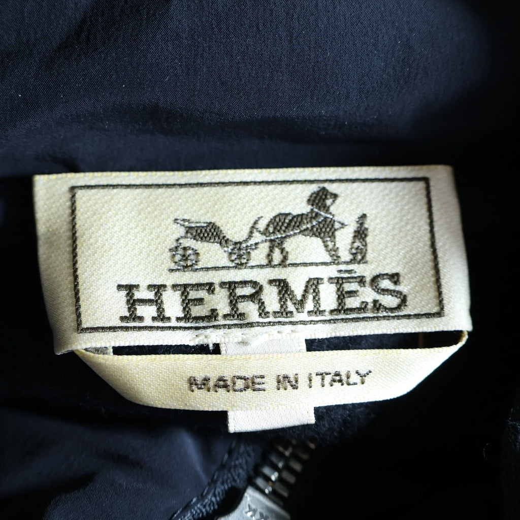 HERMES(エルメス) ジップアップパーカー フーディー ネイビー #XL