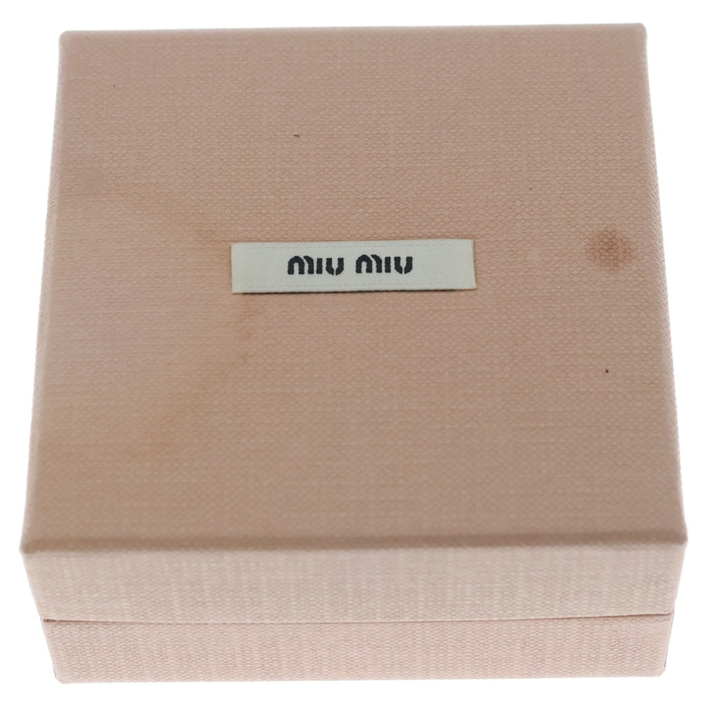 miumiu(ミュウミュウ) ハートチャームブレスレット ピンク レザー ゴールド金具