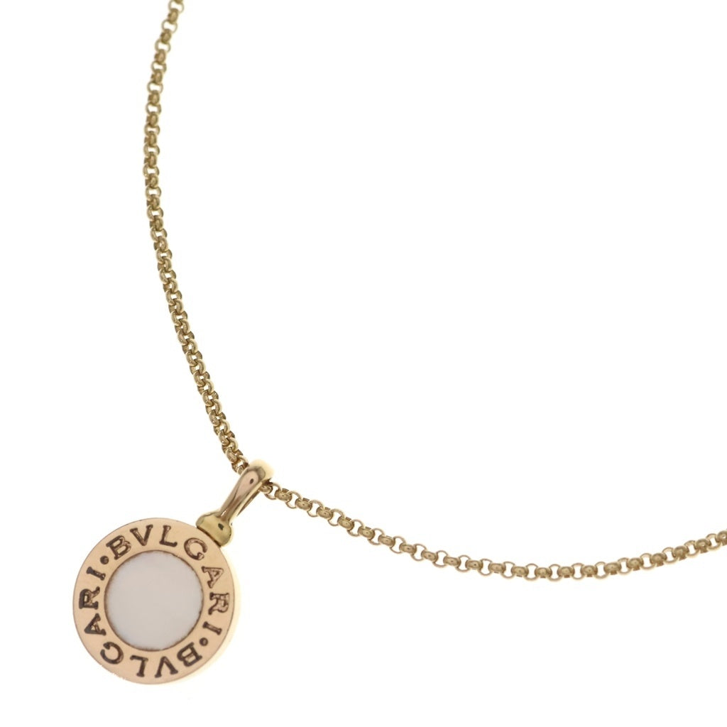 BVLGARI(ブルガリ) ブルガリブルガリ ネックレス ペンダント チェーン ゴールド×ホワイト パール Au750YG