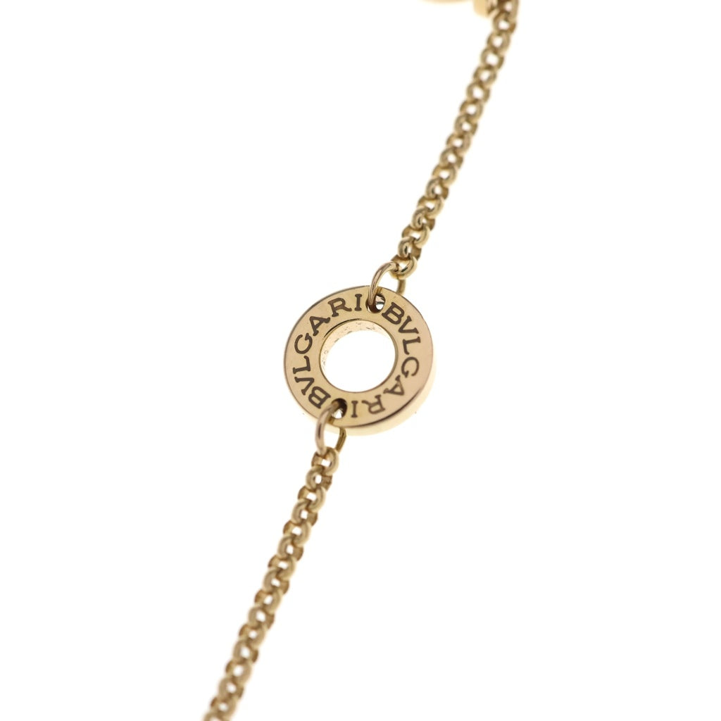 BVLGARI(ブルガリ) ブルガリブルガリ ネックレス ペンダント チェーン ゴールド×ホワイト パール Au750YG