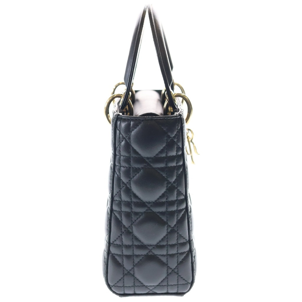 Christian Dior(クリスチャンディオール) レディディオール マイ レディディオール 2WAYバッグ ショルダーバッグ ハンドバッグ ミニバッグ ブラック レザー M0538OCAL ゴールド金具