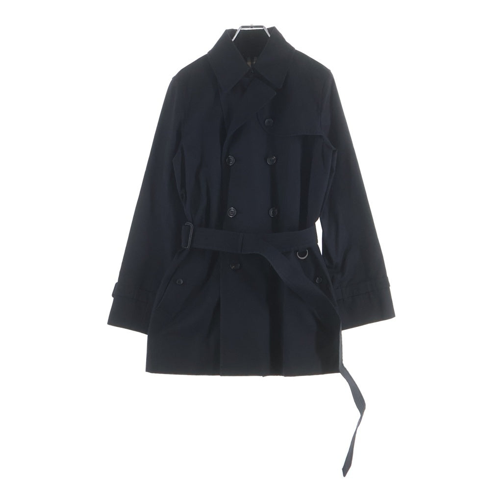 BURBERRY(バーバリー) 裏地ノバチェック柄 トレンチコート ブラック レディース