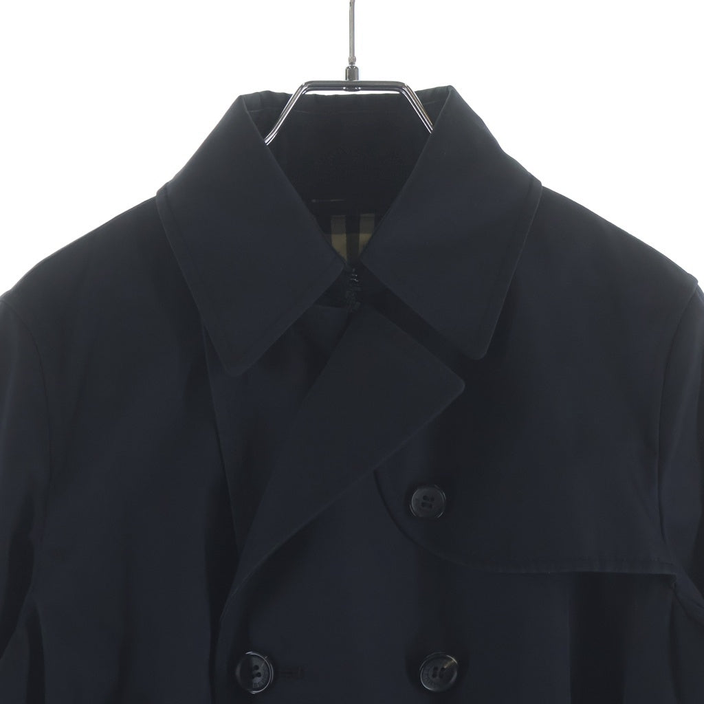 BURBERRY(バーバリー) 裏地ノバチェック柄 トレンチコート ブラック レディース