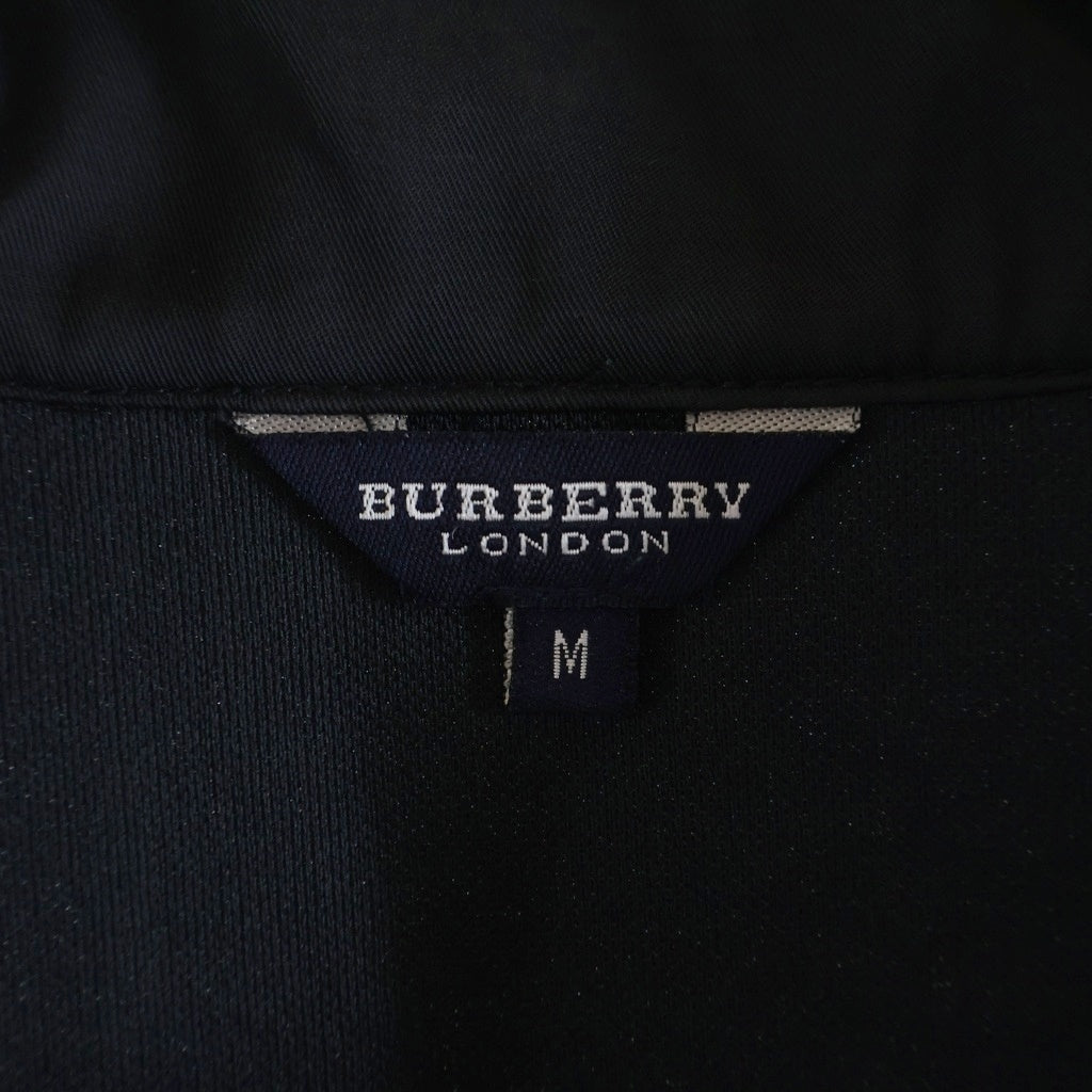 BURBERRY(バーバリー) スタンドカラー ジップアップ ジャケット ブラック レディース