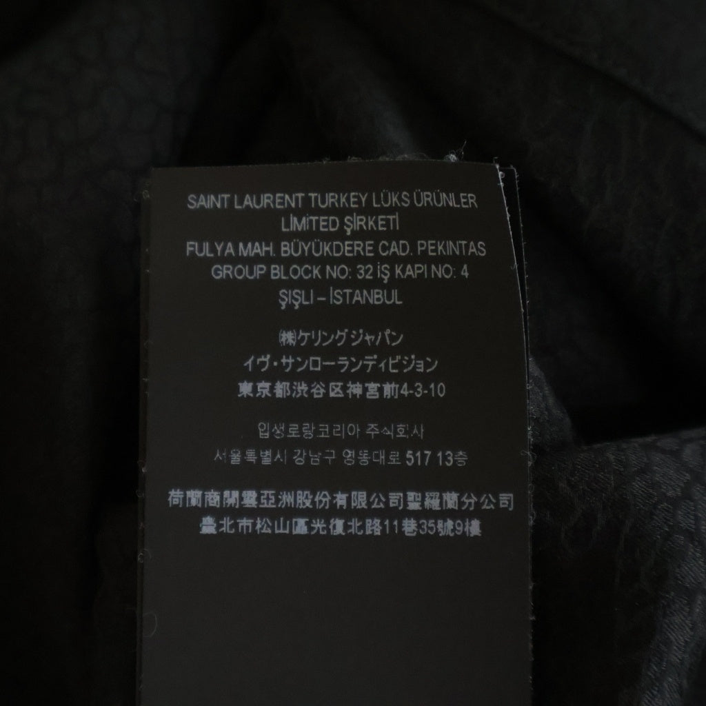 SAINT LAURENT PARIS(サンローランパリ) シルクシャツブラウス ブラック #36