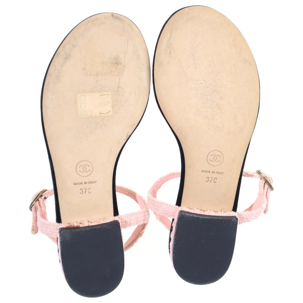 CHANEL(シャネル) ココマーク サンダル ピンク #37 レディース
