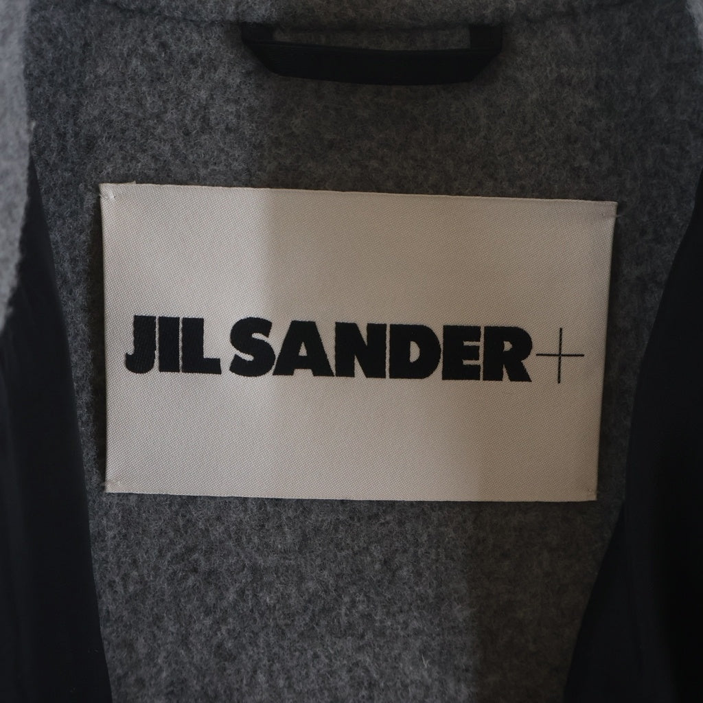 JIL SANDER NAVY(ジルサンダーネイビー) メルトンウール ジップアップジャケット グレー レディース