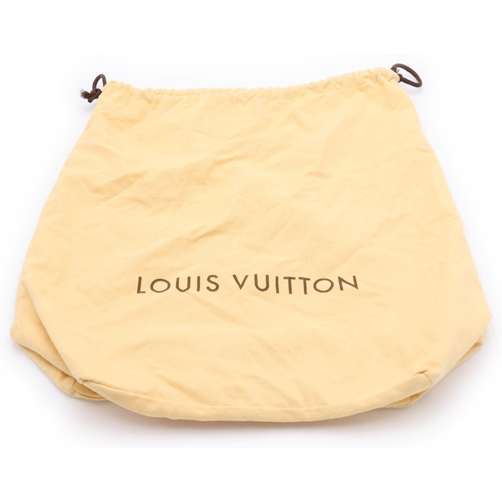 LOUIS VUITTON(ルイヴィトン) モノグラム ハドソン ショルダーバッグ ブラウン レザー×PVC M40045 ゴールド金具 レディース