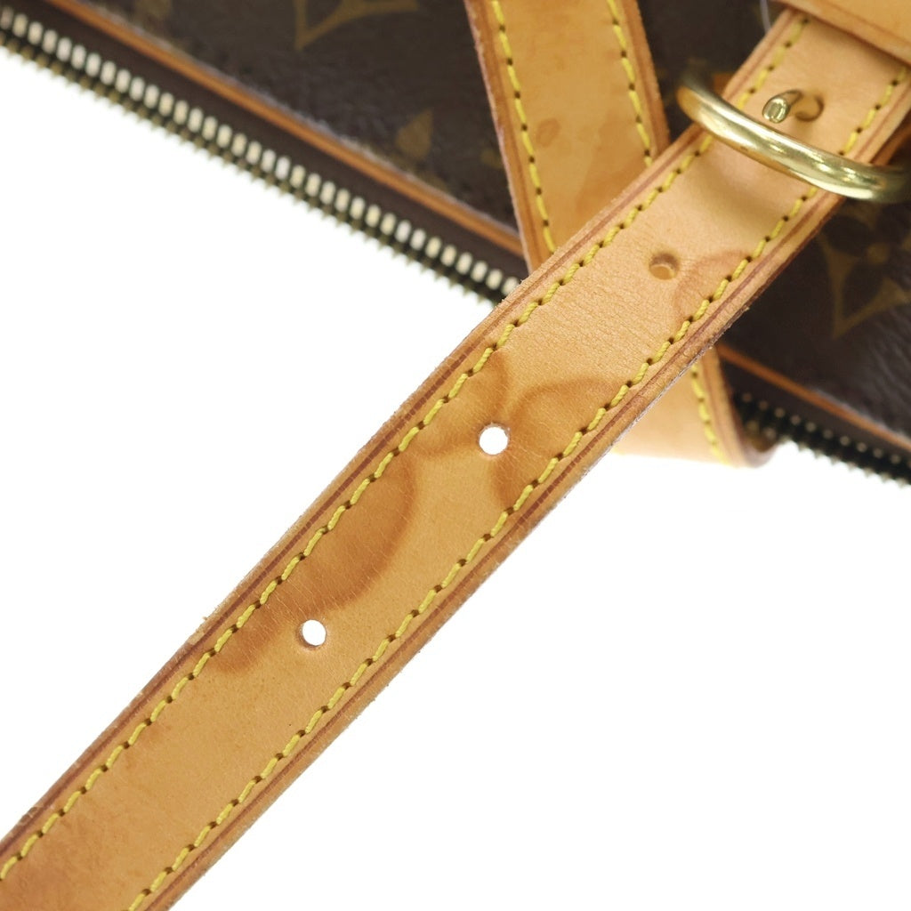 LOUIS VUITTON(ルイヴィトン) モノグラム ポパンクール・オ ハンドバッグ トートバッグ ブラウン レザー×PVC M40007 ゴールド金具 レディース