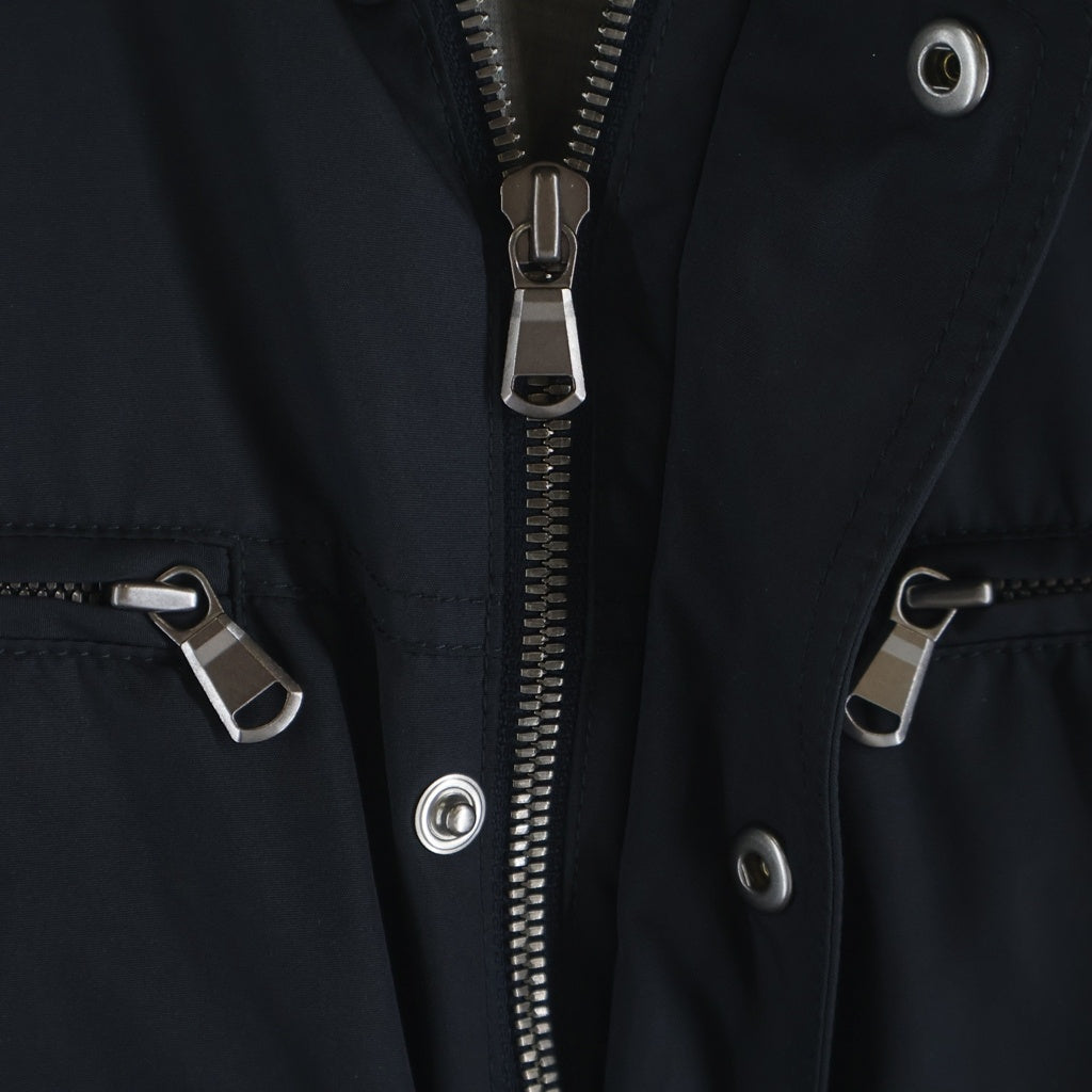 BRUNELLO CUCINELLI(ブルネロクチネリ) エルボーパッチナイロンジャケット ネイビー #50