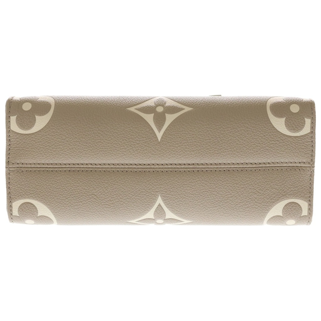 LOUIS VUITTON(ルイヴィトン) モノグラムジャイアント アンプラント オンザゴーPM 2WAYバッグ ハンドバッグ ショルダーバッグ ベージュ レザー M45779 ゴールド金具 レディース