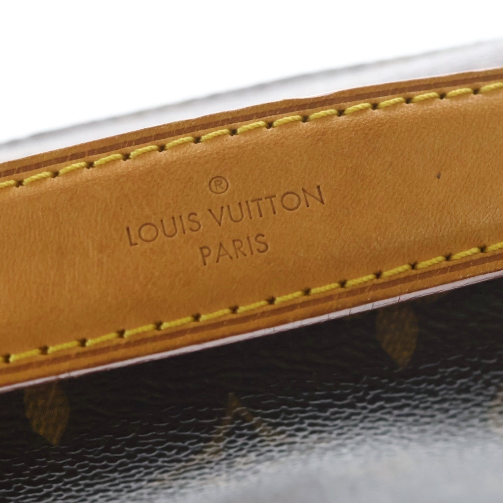 LOUIS VUITTON(ルイヴィトン) モノグラム ポシェットメティスMM ショルダーバッグ ブラウン レザー×PVC M44875 ゴールド金具 レディース