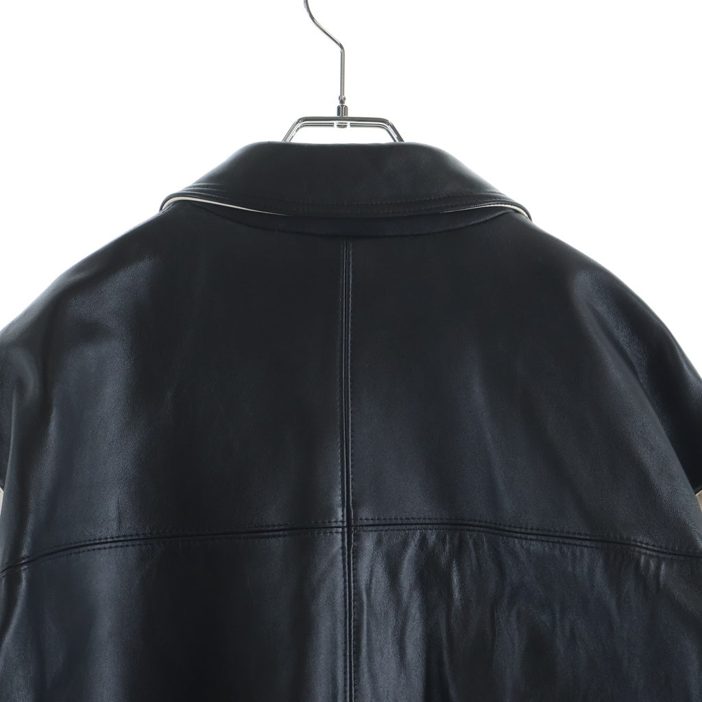 NO BRAND(ノーブランド) Pelle Pelle ENCRUSTED VARSITY JACKET スタッズ レザー ジャケット #XL
