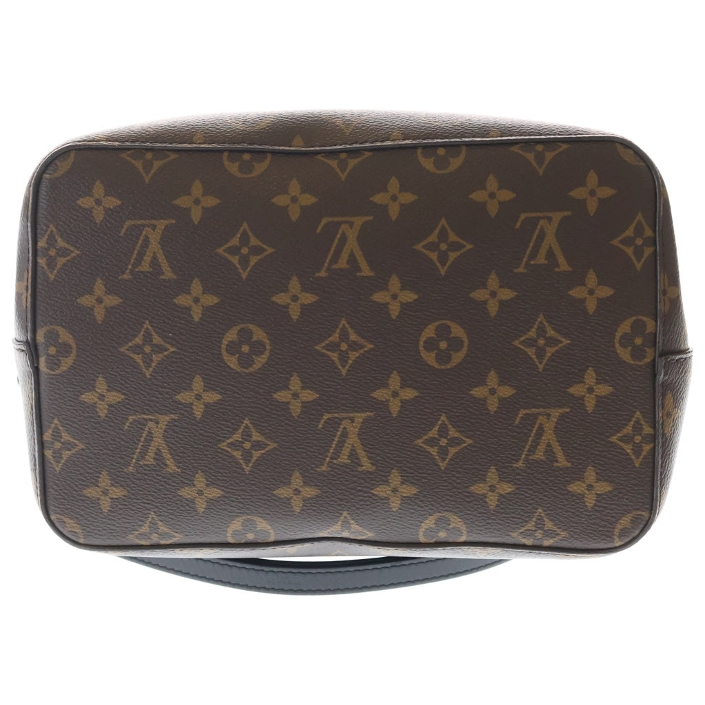 LOUIS VUITTON(ルイヴィトン) モノグラム ネオノエ ショルダーバッグ ブラウン×ブラック レザー×PVC M44020 ゴールド金具 レディース