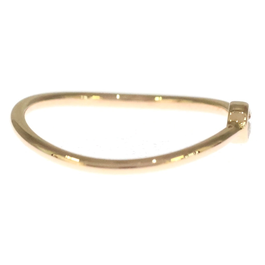 TIFFANY & Co.(ティファニー) ウェーブ シングルロウ ダイヤリング 指輪 K18PG ピンクゴールド レディース